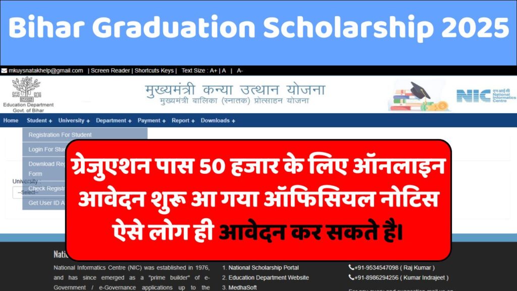 Bihar Graduation Pass Scholarship 2025